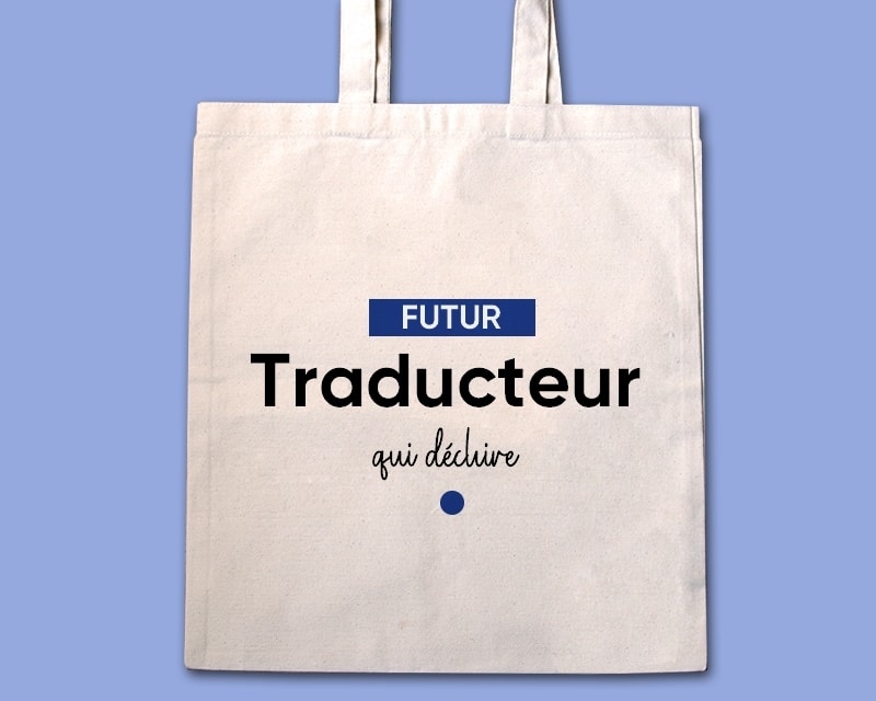 Tote bag personnalisable - Futur traducteur