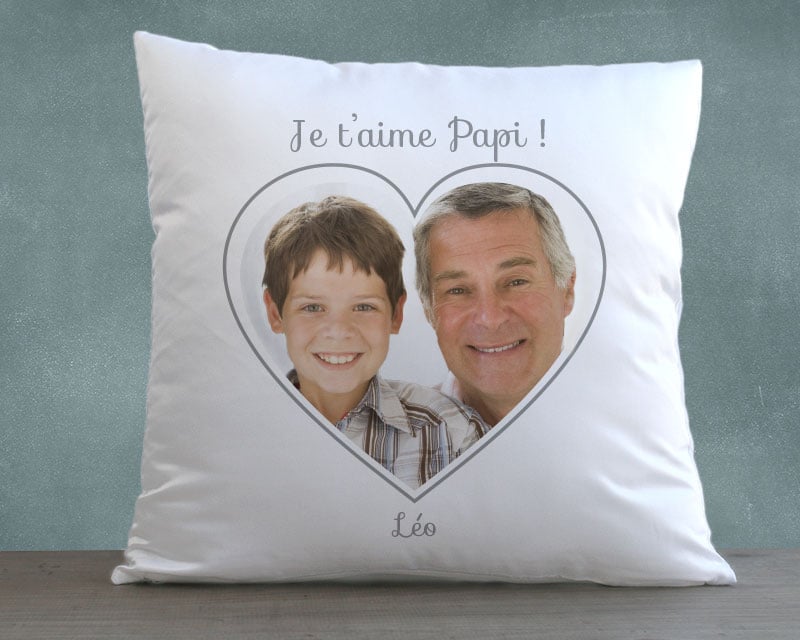 Coussin personnalisé - Coeur Photo