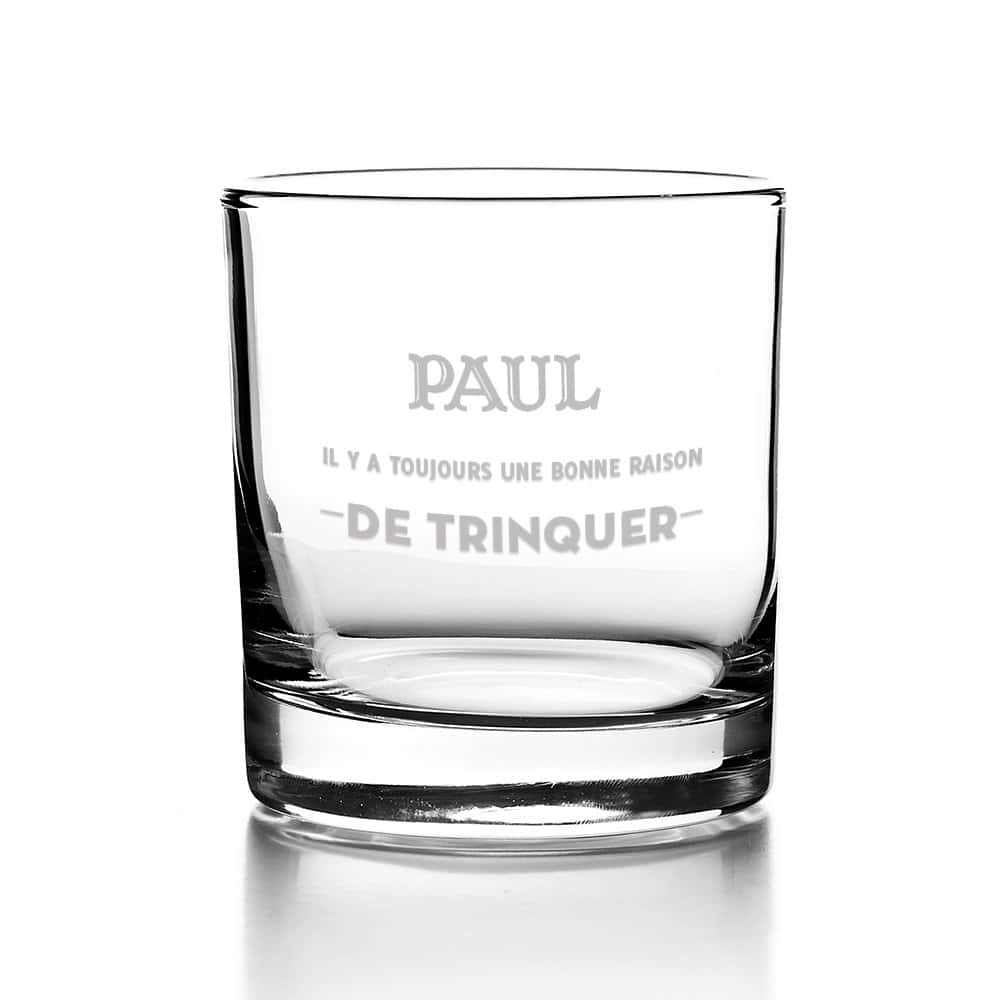 Verre à whisky personnalisé pour un Paul