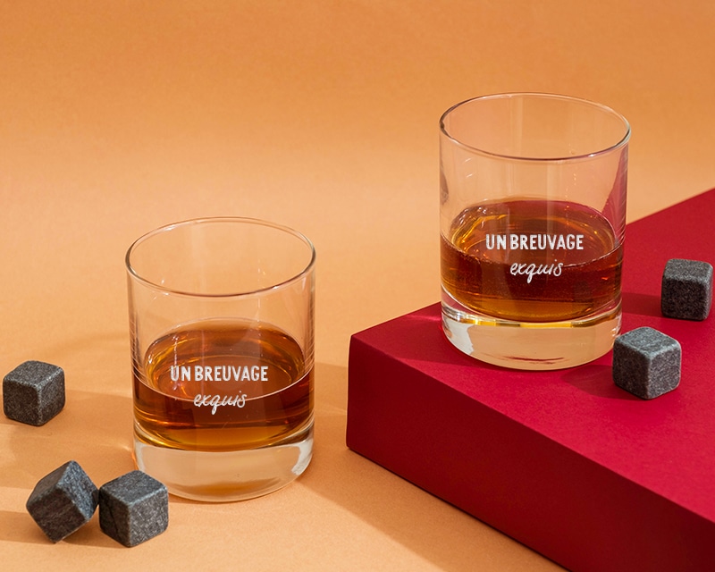 Verre à whisky personnalisé - Texte