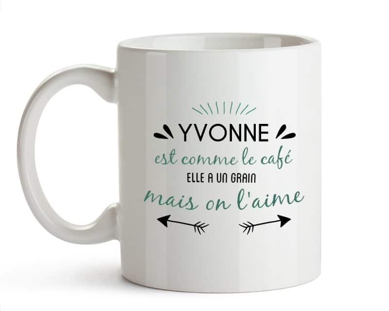 Mug personnalisé pour une Yvonne