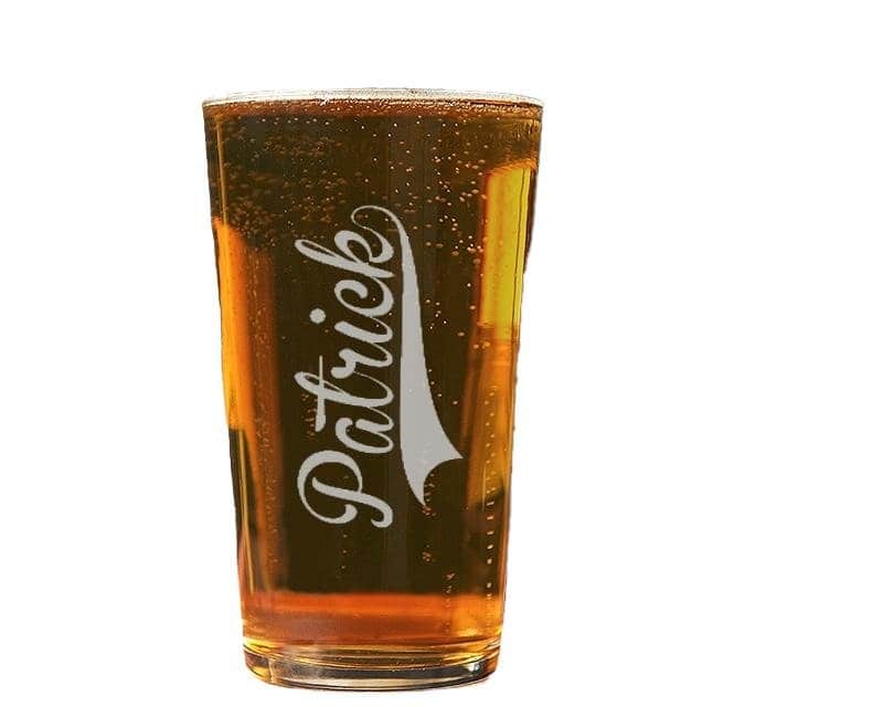 Verre à bière pinte personnalisé pour un Patrick