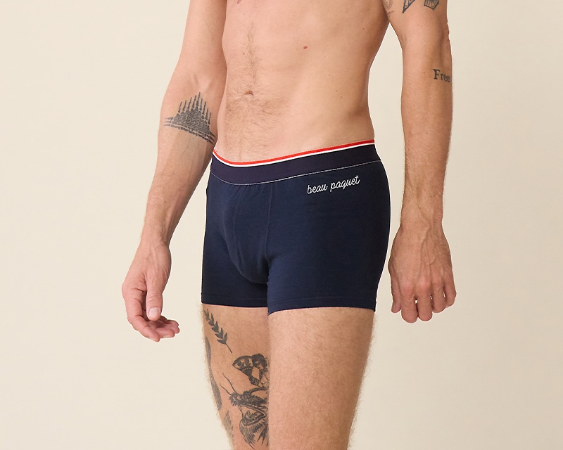 Boxer brodé Le Slip Français - Beau Paquet