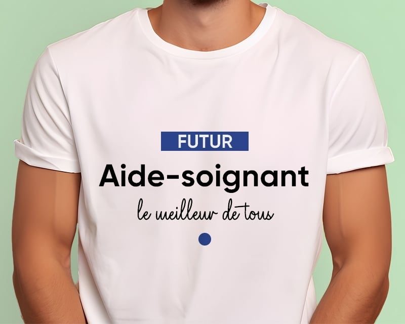 Tee shirt personnalisé homme - Futur aide-soignant