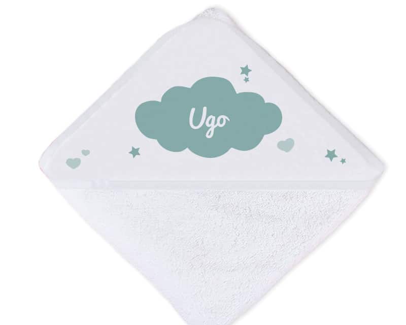 Cape de bain Personnalisable - Nuage