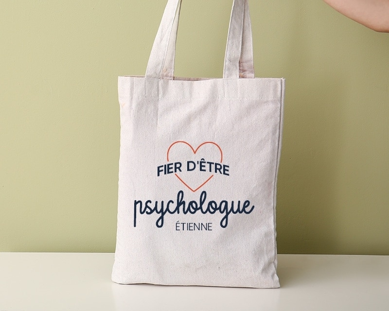 Tote bag personnalisable - Fier d'être psychologue