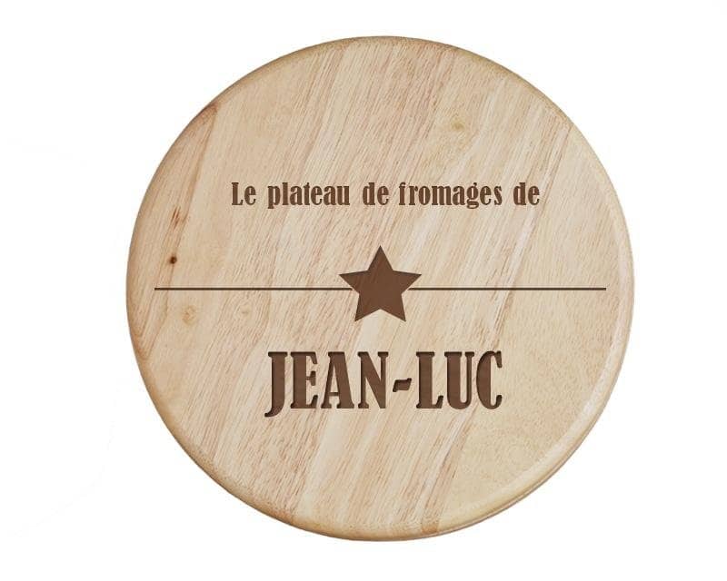 Set à fromage personnalisé pour un Jean-Luc