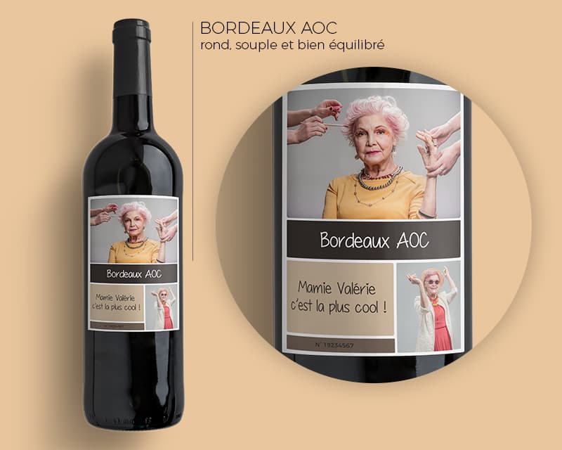Coffret vin de Bordeaux 2 bouteilles rouge AOC Bordeaux