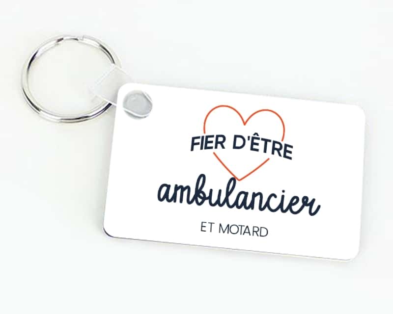 Porte-clés personnalisable - Fier d'être ambulancier