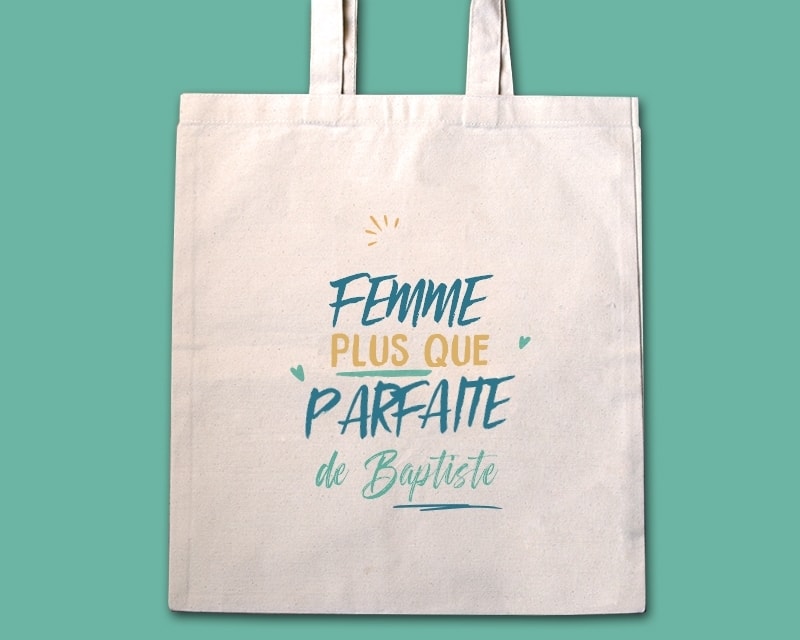 Tote bag personnalisé - Femme la plus...