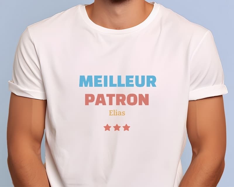 Tee shirt personnalisé homme - Meilleur Patron