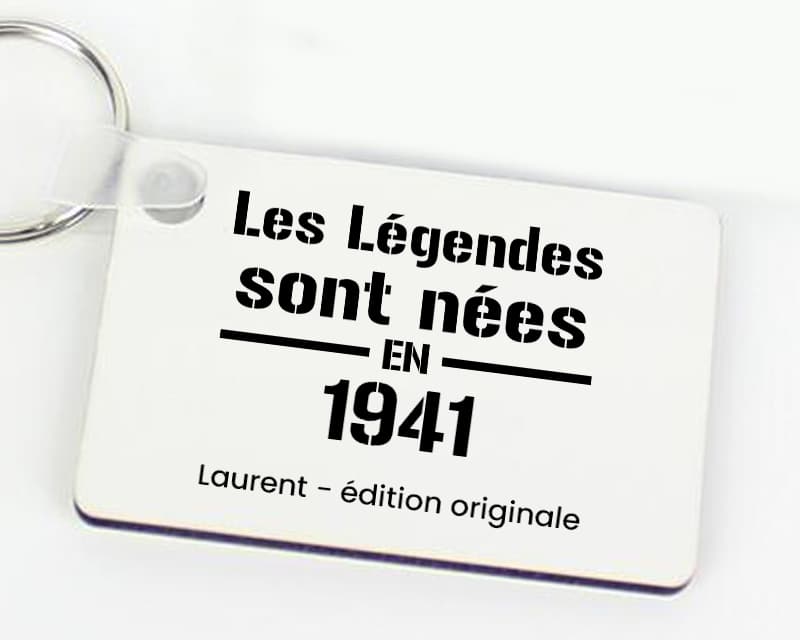 Porte-clés personnalisé - Les Légendes sont nées en 1941