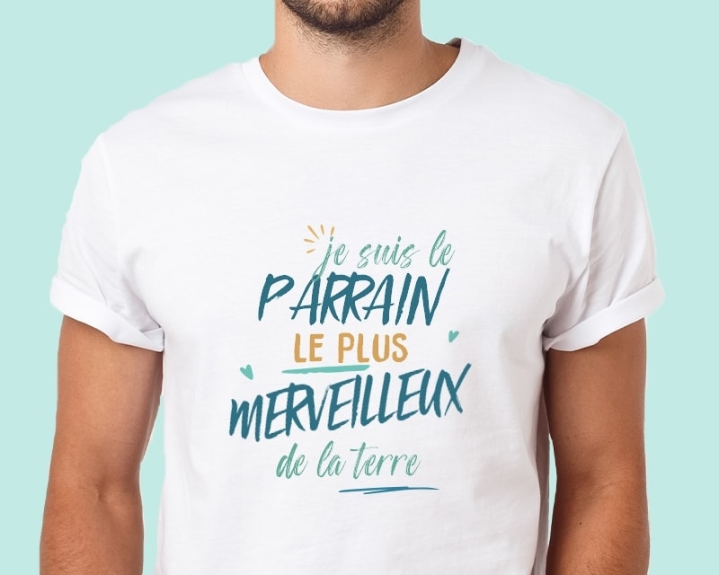 T-Shirt homme personnalisé : Parrain le plus...