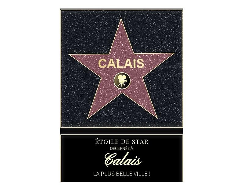 Affiche etoile de star personnalisé Calais