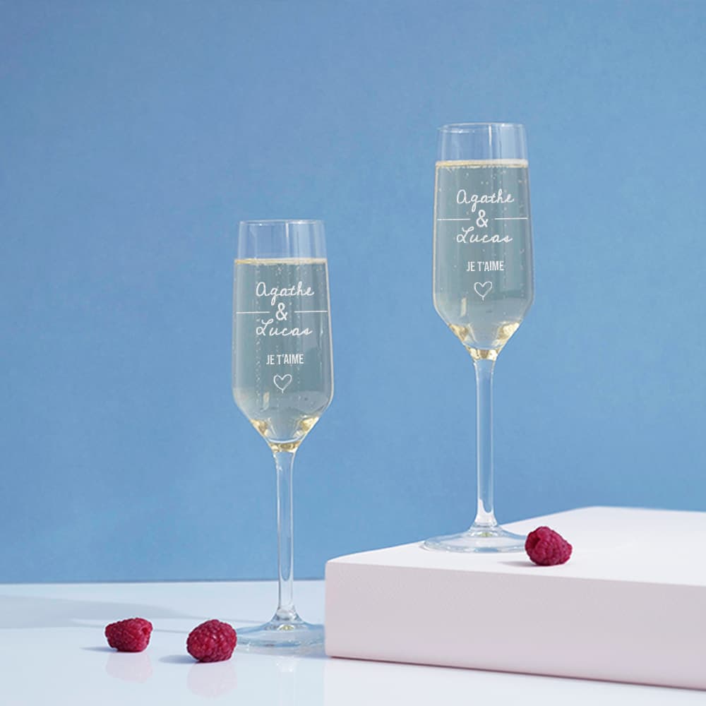 Coffret Champagne personnalisé - Couple