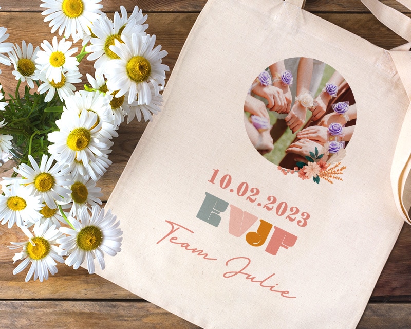 Tote bag personnalisé - Enterrement de vie de jeune fille