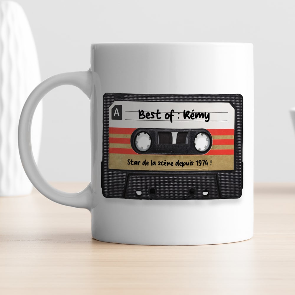 Mug personnalisé - Retro K7 audio