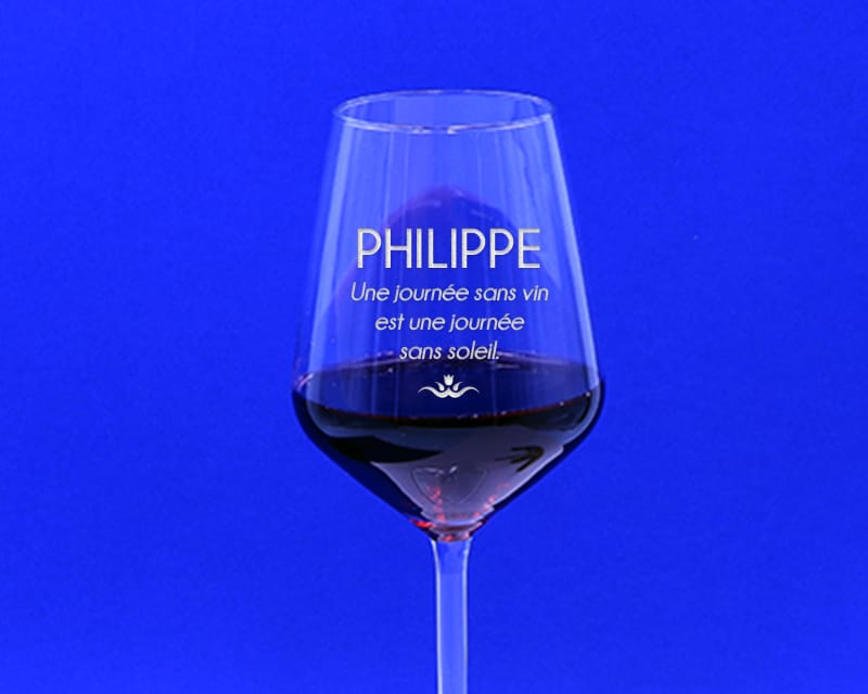 Verre à vin personnalisable - Citation