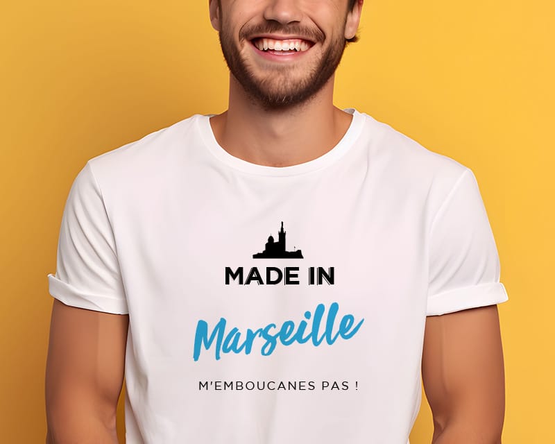 T shirt personnalis pour Homme Made In Marseille Cadeaux