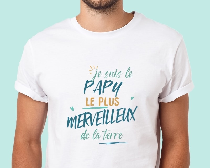 T-Shirt homme personnalisé : Papy le plus...