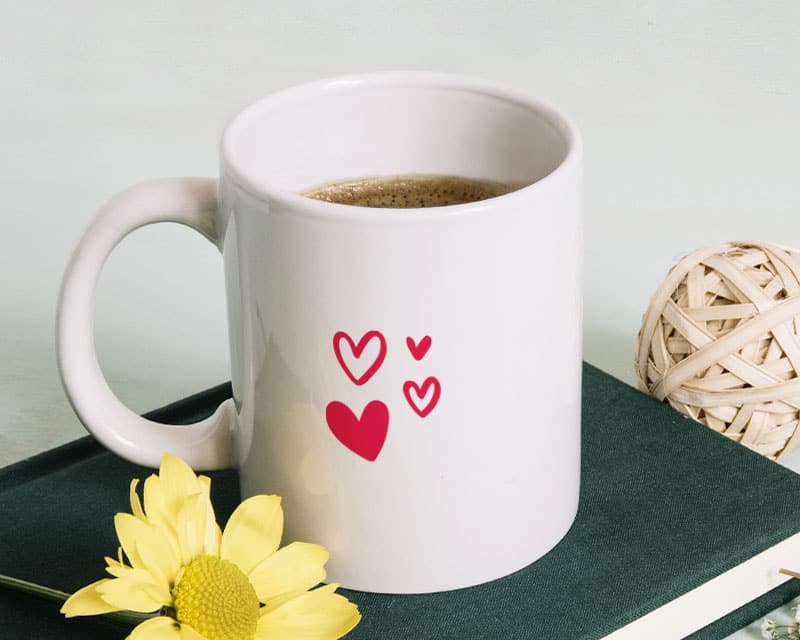 Mug personnalisé prénoms couple - Coeur