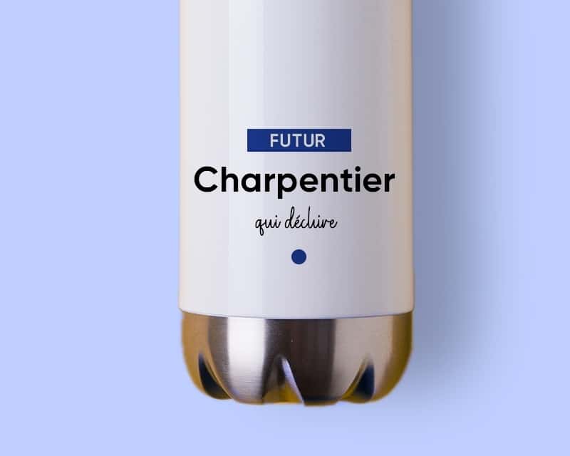 Gourde personnalisable - Futur charpentier