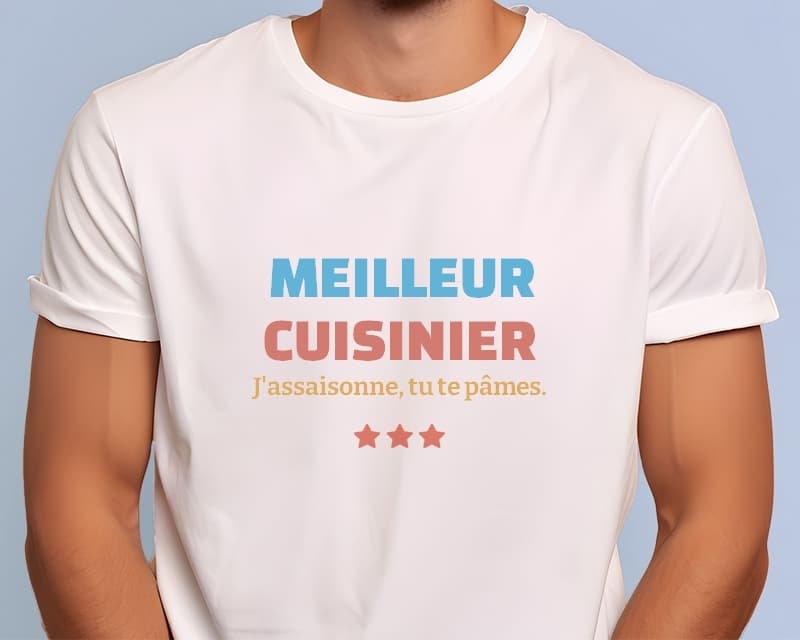 Tee shirt personnalisé homme - Meilleur Cuisinier