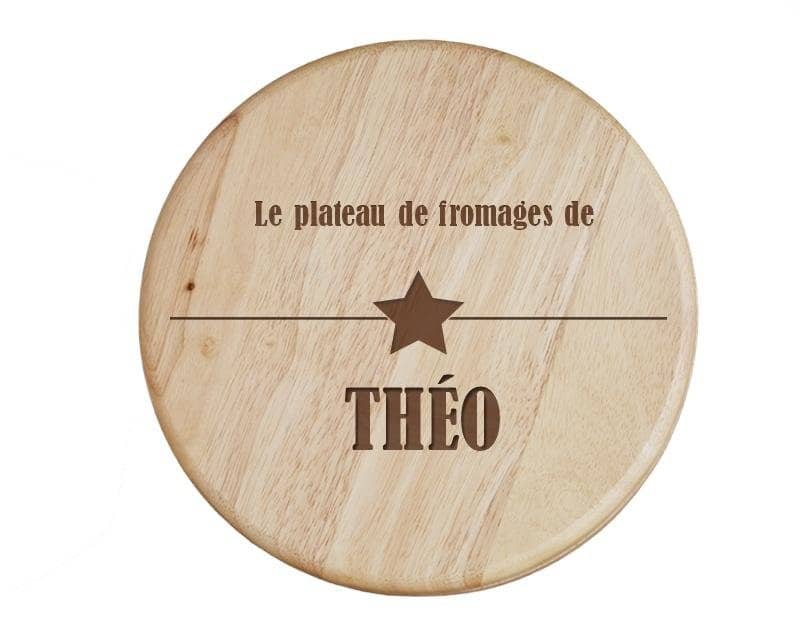 Set à fromage personnalisé pour un Théo