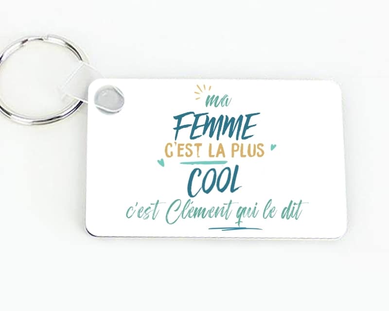 Porte-clés personnalisé : Femme la plus...