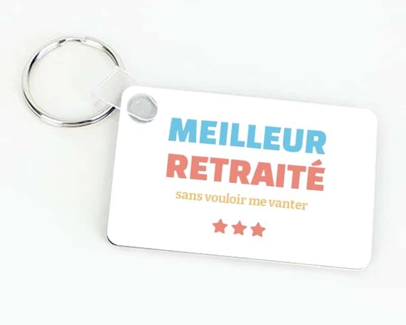 Porte-clef à personnaliser - Meilleur Retraité