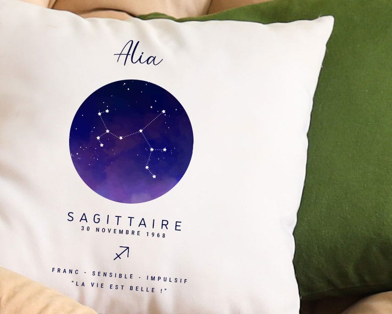 Coussin personnalisé Constellation - Sagittaire