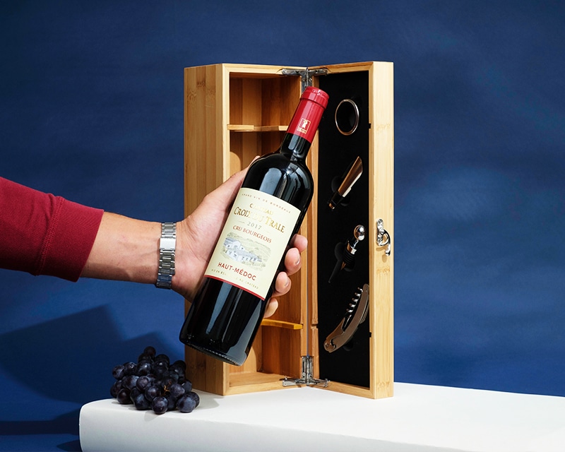 Coffret sommelier personnalisé - 4 accessoires - La cave de