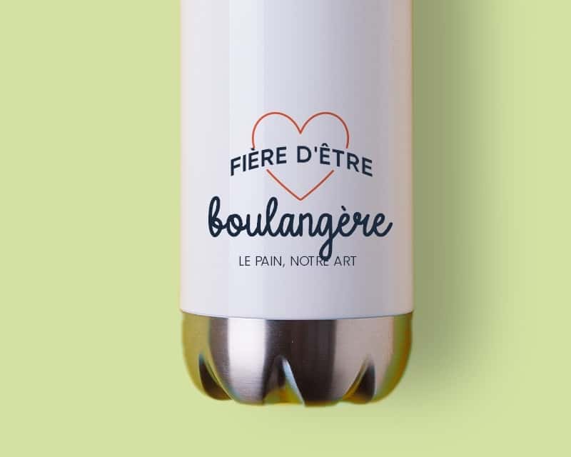 Gourde personnalisable - Fière d'être boulangère