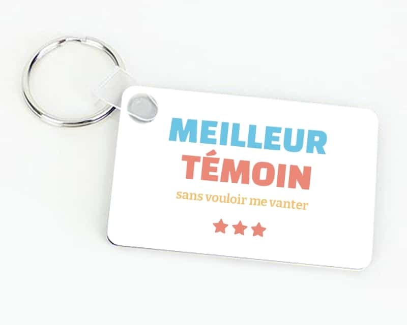 Porte-clés personnalisable - Meilleur Témoin