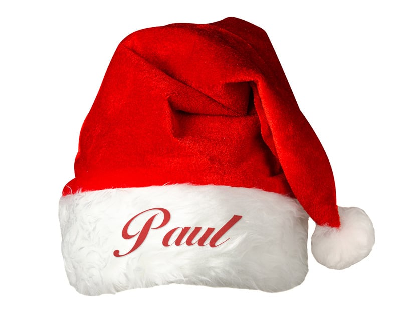 Bonnet du Père Noël personnalisable