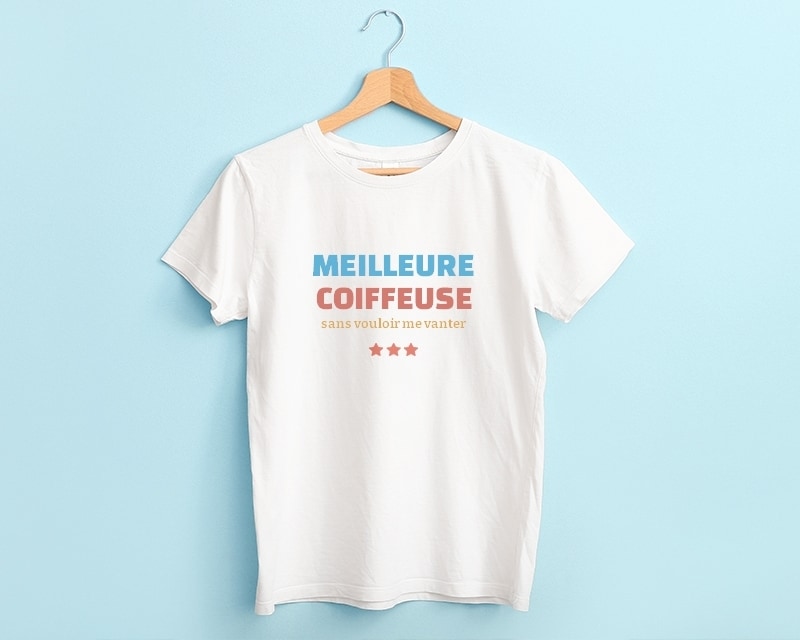 Tee shirt personnalisé femme - Meilleure Coiffeuse