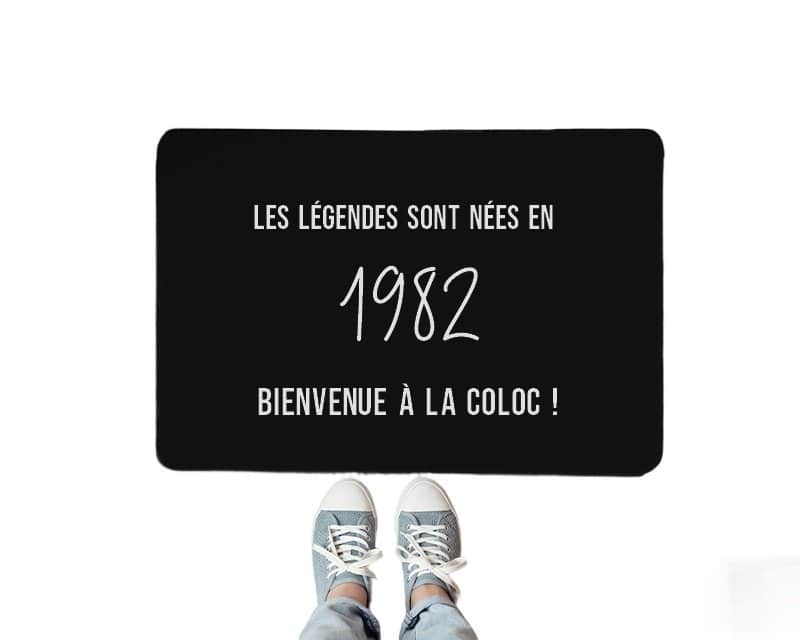 Paillasson message année 1982