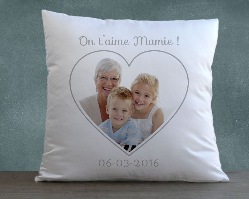 Coussin personnalisé - Coeur Photo