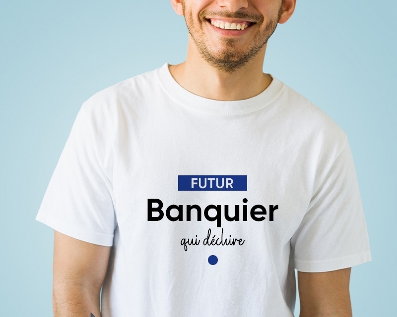 Tee shirt personnalisé homme - Futur banquier