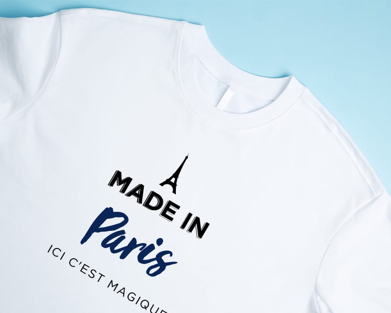 Tee shirt personnalisé homme - Made In Paris