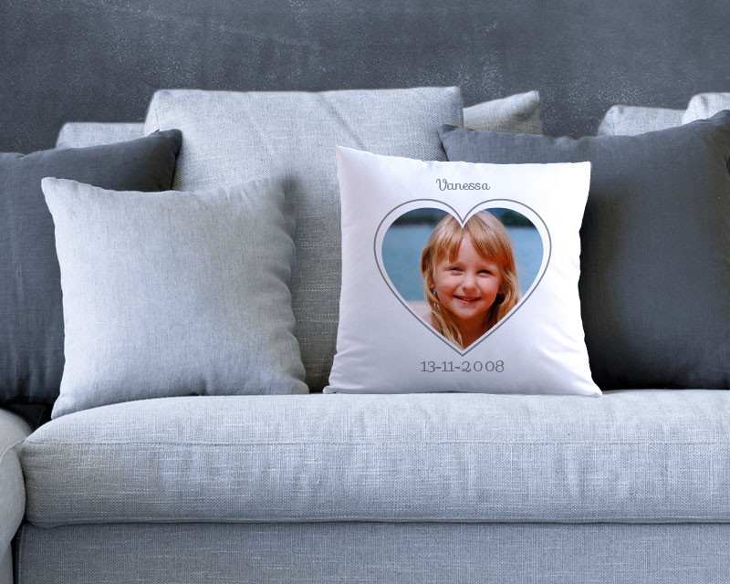 Coussin personnalisé - Coeur Photo