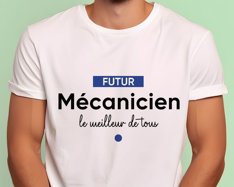 Tee shirt personnalisé homme - Futur mécanicien