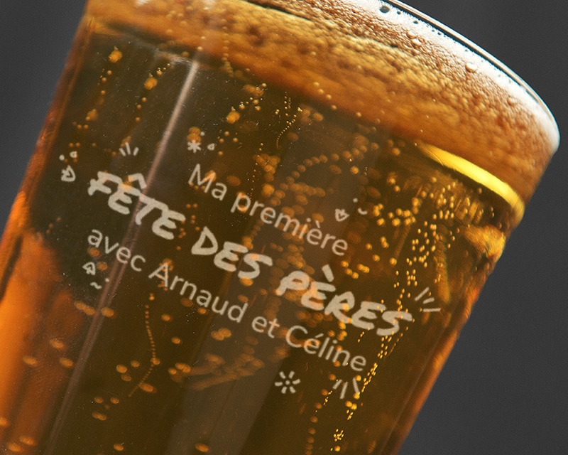 Verre à bière personnalisé pinte - Première Fête des Pères