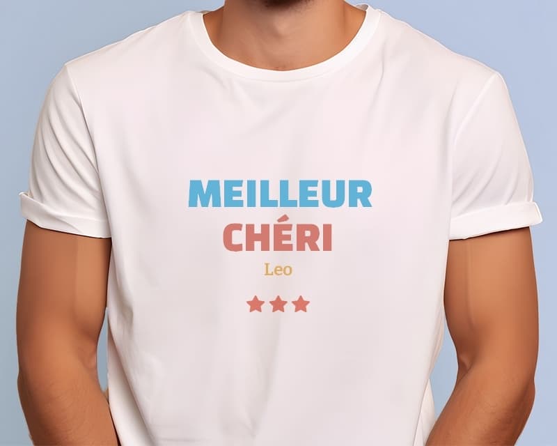 Tee shirt personnalisé homme - Meilleur Chéri