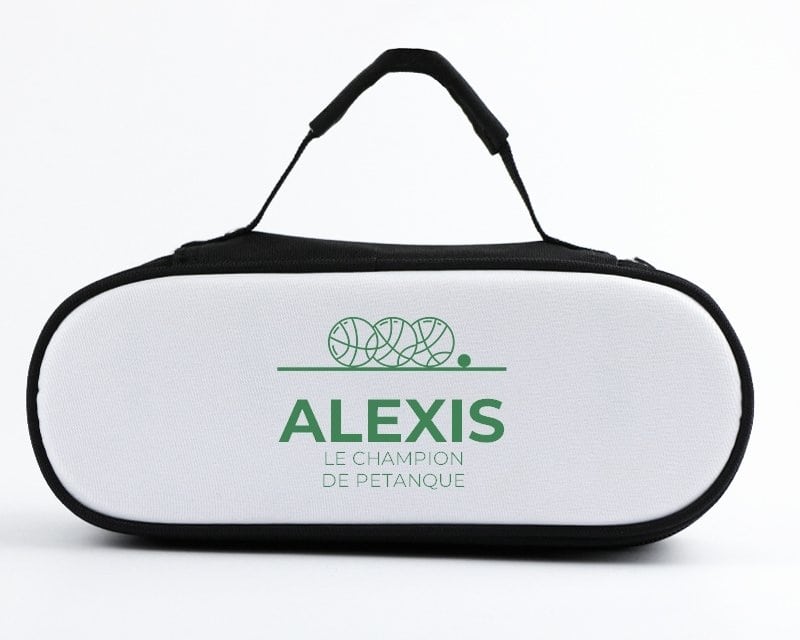 Sacoche de pétanque personnalisée pour un Alexis