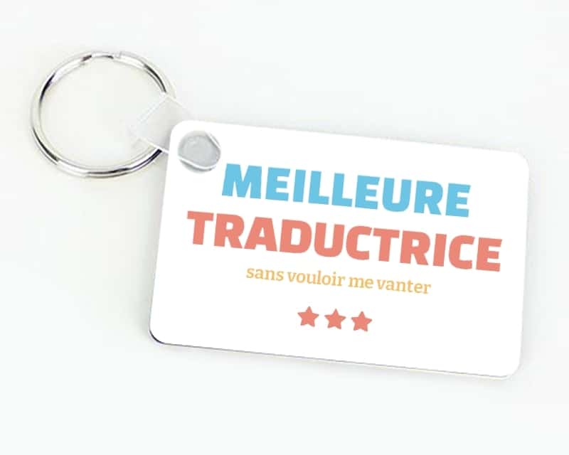 Porte-clés personnalisable - Meilleure Traductrice