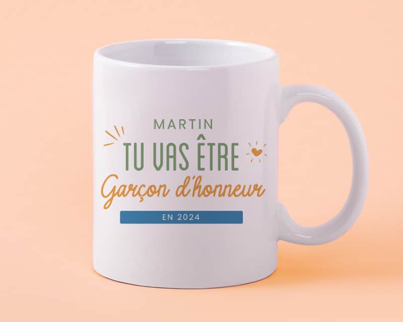 Mug personnalisé - Tu vas être garçon d'honneur