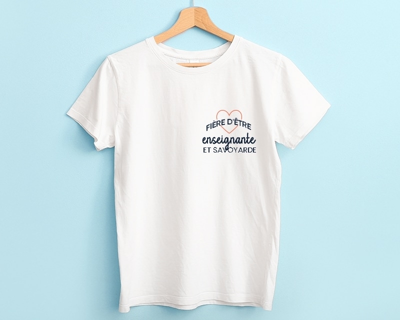 Tee shirt personnalisé femme - Fière d'être enseignante