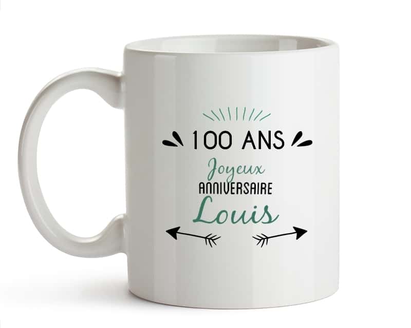 Mug personnalisable homme 100 ans