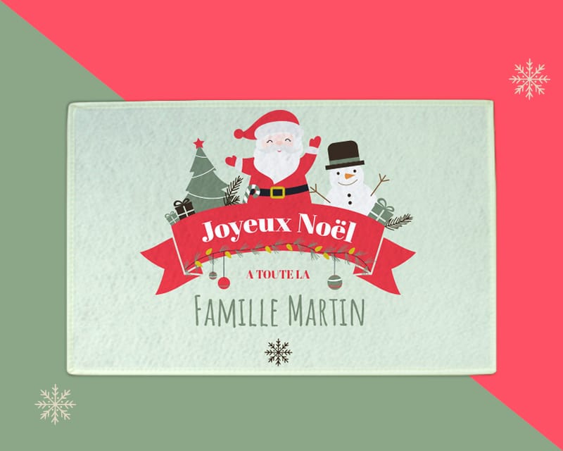 Paillasson personnalisé - Joyeux Noël